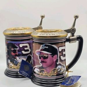 Franklin Mint Black and Gold Commemorative Mugs